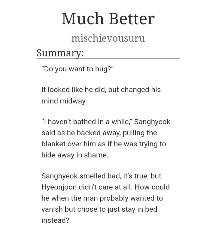 haideonbush's tweet photo. A new fic, or maybe not since I wrote it last November but only posted it now bcs I hate it... kind of? Yeah, well, I tried what I could.
https://t.co/X6DQf3QSIK
doran #doker faker 👍🏻 https://t.co/mC0IGvgE8X