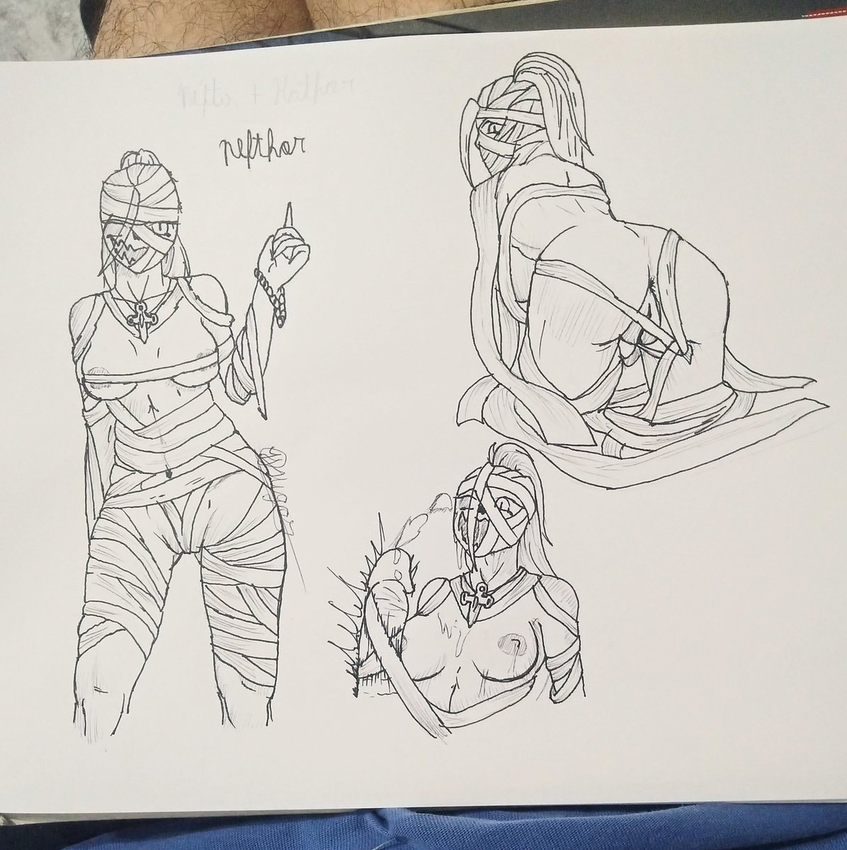 Higor8artis's tweet photo. Fui desenhar uma múmia gostosa e acabei criando um OC nova kkkkk o nome dela ja ta escrito na arte
#art #arte #nsfwtwtًً #nsfwtwtًًt #Egit https://t.co/OUxfvTCU11