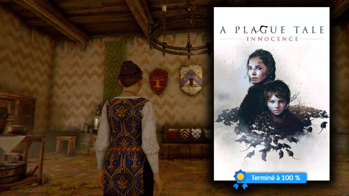 Stan0Connors's tweet photo. Complétiste, jusqu'au bout, j'ai terminé cette semaine presque d'une traite l'ensemble du jeu @APlagueTale Innocence ! Je recommande pour ceux qui sont à la recherche d'un solo au gameplay différent et à l'histoire touchante ! Vivement le deuxième Opus "Requiem". https://t.co/uXo0Vs0fhd