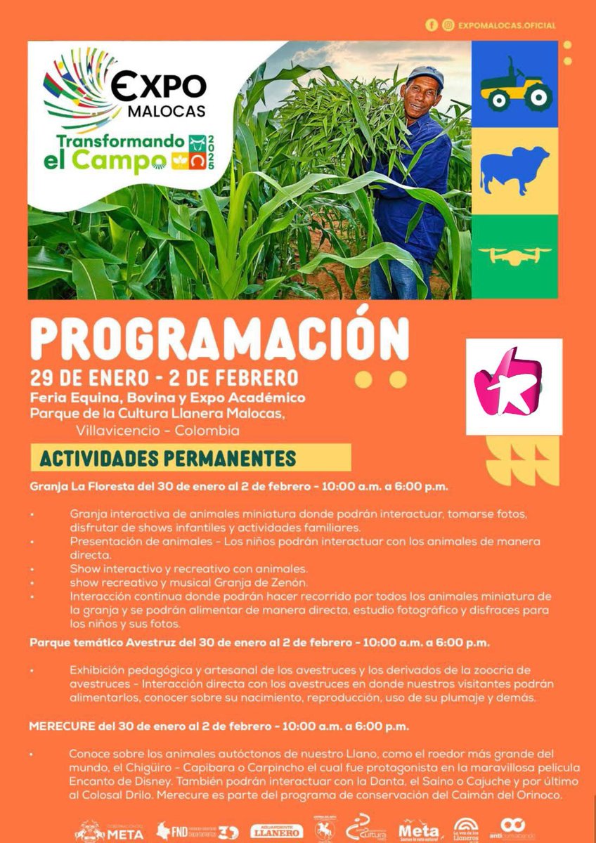 Villavoalreves's tweet photo. #ExpoMalocas 2025
Día Domingo https://t.co/xNdRaf9czJ