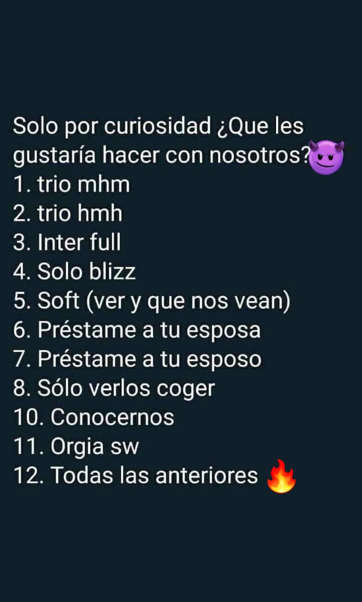 Hola hola, hoy nos despertamos antojados de locuras. 🔥

Los leemos 😈 

<a href="/Swingers_Med/">Medellin Swinger's 🍍</a> <a href="/CyAparejamed/">CyAparejamed</a> <a href="/diegoandsalma/">Diego and salma</a> <a href="/camilastiven01/">Camilastiven01</a> <a href="/andrespazsw2/">AndreaPaz sw</a> <a href="/CleopatraEros/">Eros Cleopatra ♠️🔞</a> <a href="/ComplicesParMed/">CómplicesParMed</a>