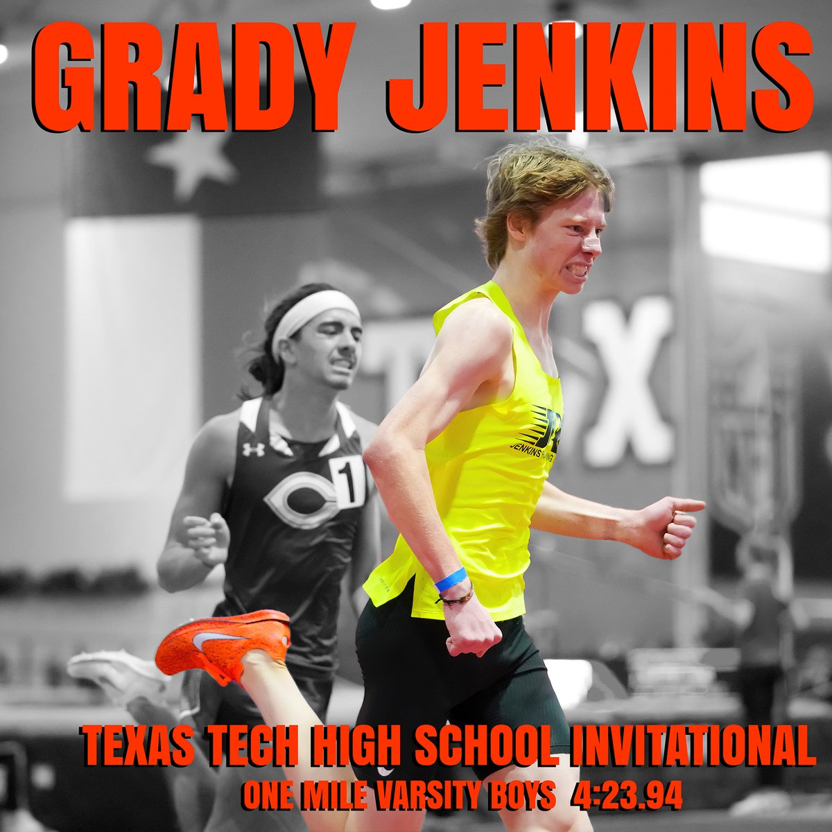 Wayne Gooden Photography (@wgooden) on Twitter photo Grady Jenkins Texas Tech High School Invitational Jan. 24-25 2025, One Mile Boys Varsity 4:23.94 <a href="/GradyAJenkins/">Grady Jenkins</a> Grady Jenkins Texas Tech High School Invitational Jan. 24-25 2025, One Mile Boys Varsity 4:23.94 <a href="/GradyAJenkins/">Grady Jenkins</a>