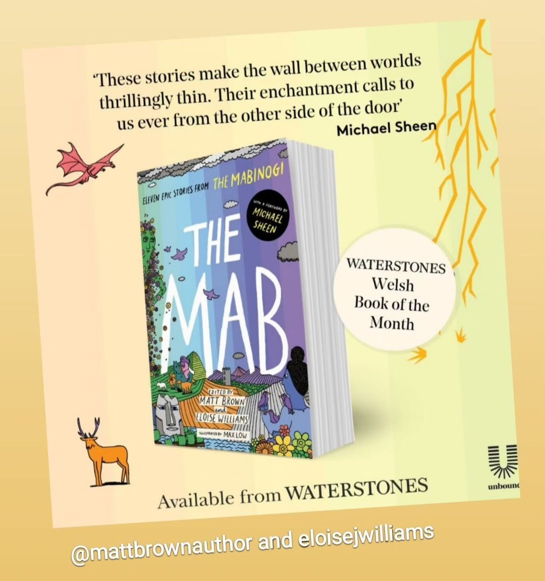 Rhian Mair Tracey (@rhiantracey) on Twitter photo The majestic Mab is <a href="/Waterstones/">Waterstones</a> Welsh Book of the Month. Edited by <a href="/mattbrownauthor/">Matt Brown</a> and <a href="/Eloisejwilliams/">Eloise Williams</a>, with a lovely foreword by <a href="/michaelsheen/">michael sheen 💙</a>. Packed full with myths, magic and mystery.
waterstones.com/book/the-mab/m… The majestic Mab is <a href="/Waterstones/">Waterstones</a> Welsh Book of the Month. Edited by <a href="/mattbrownauthor/">Matt Brown</a> and <a href="/Eloisejwilliams/">Eloise Williams</a>, with a lovely foreword by <a href="/michaelsheen/">michael sheen 💙</a>. Packed full with myths, magic and mystery.
waterstones.com/book/the-mab/m…