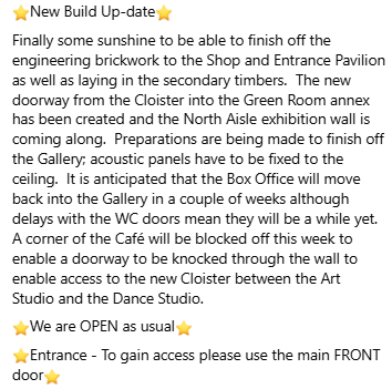 CanUcheldreCtr's tweet photo. #UKGovernment #ArtsCouncilOfWales #CommunityFacilitiesProgramme #GrosvenorConstruction #culturalandheritage #transformation #Anglesey #Timberworkshop https://t.co/2aImDsZAUb