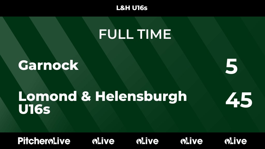 FULL TIME: Garnock 5 - 45 Lomond &amp; Helensburgh U16s
#GARLOM #Pitchero
helensburghrugby.co.uk/teams/254025/m…