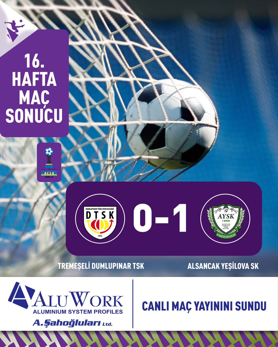AluWork’un sunduğu Tremeşelli Dumlupınar - Alsancak Yeşilova maçı sona erdi⚽️
#miraclesportv #kktcsüperlig #kktcfutbol #futbol #maç