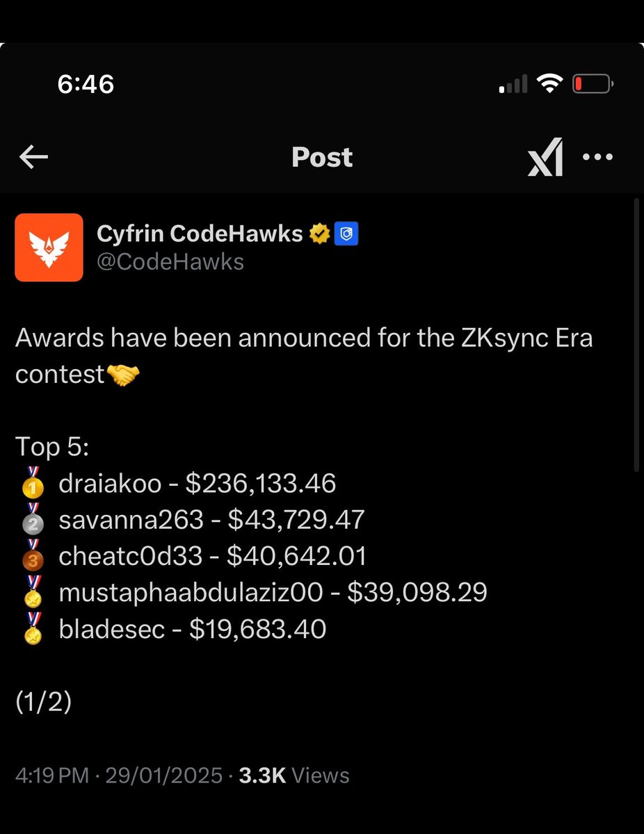 musty_01_'s tweet photo. Huge thanks to @PatrickAlphaC and @CodeHawks. 🙏🙏😭 https://t.co/MSEMqeVy5U