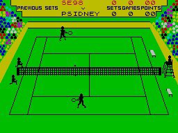 retrokatg's tweet image. Some very early video games, absolutely nailed whole genres.
Match Point on ZX Spectrum is one of those games.
Do you have any other examples?