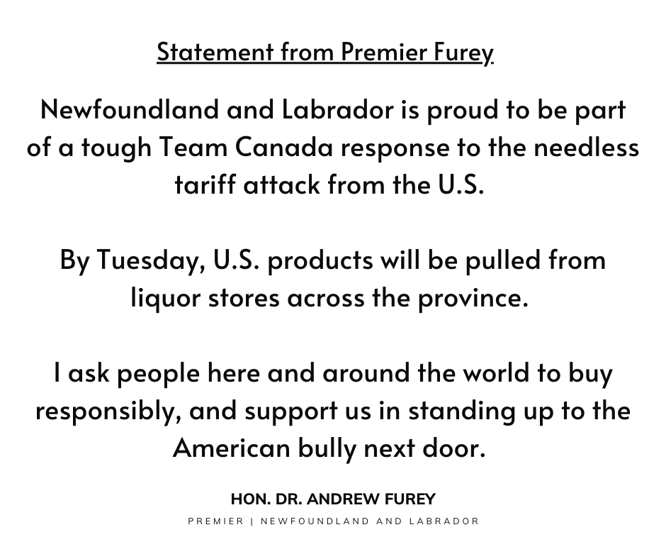 FureyAndrew's tweet image. It is tough to understand why the U.S. would want to hurt its own people as well as Canadians with these unprecedented taxes on critical products we provide. But as the federal government has made clear, Canadians are stronger together - and we will not back down.