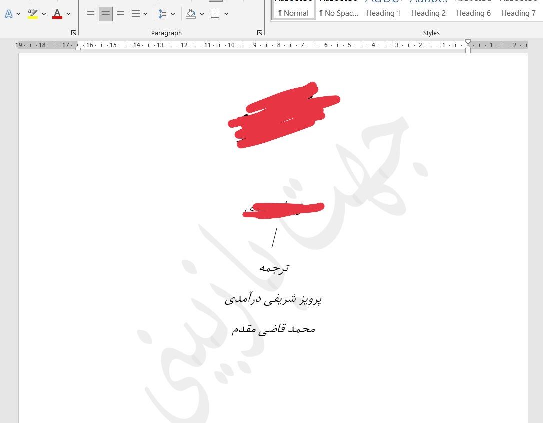 از شاگردی تا افتخار همکاری ...
روزی که کتابای پروفسور شریفی رو میخوندم حتی خوابشو نمی‌دیدم که افتخار اینو داشته باشم که ترجمه‌ای مشترک با ایشون داشته باشم، اما روزگار همیشه پر از سورپرایزه ...