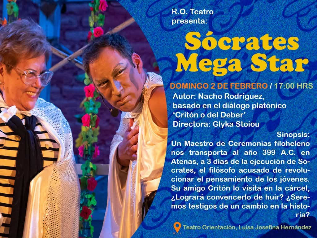 ro_teatro's tweet image. ¡Es hoy! SÓCRATES MEGA STAR cierra el XXXVII Encuentro Nacional de los Amantes del Teatro @cemex_itiunesco en el Teatro Orientación @CCB_INBAL.
¡Nos vemos a las 5, se divertirán!
Lleguen con buen tiempo porque #entradalibre
#festival #teatro #sócratesmegastar #AmantesdelTeatro