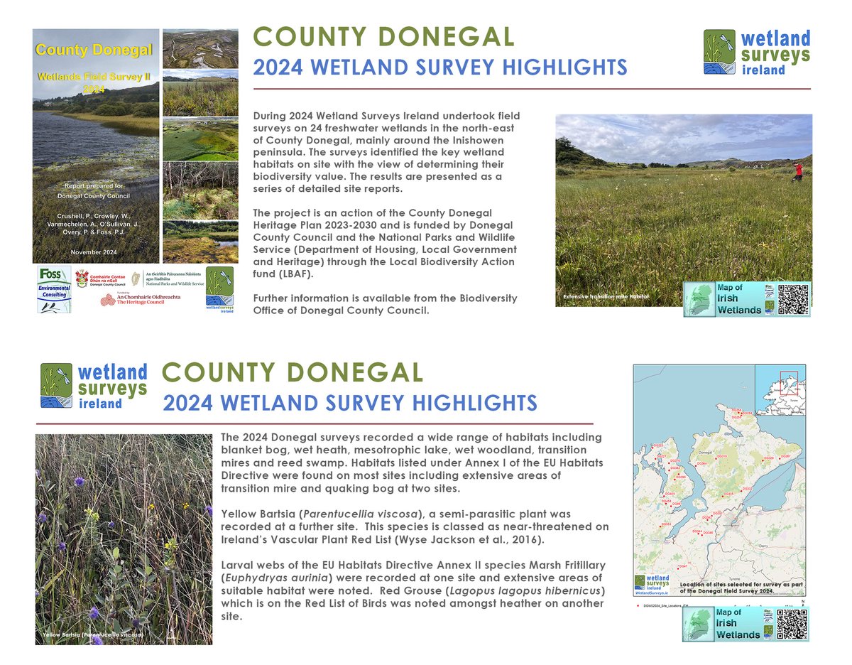 Wetland Surveys Ireland (@wetlandsurveys) on Twitter photo Happy #WorldWetlandsDay! Here are a few highlights from the surveys we undertook in 2024 for <a href="/donegalcouncil/">Donegal County Council</a> around the Inishowen peninsula to identify wetland habitats present and determine their biodiversity value. Happy #WorldWetlandsDay! Here are a few highlights from the surveys we undertook in 2024 for <a href="/donegalcouncil/">Donegal County Council</a> around the Inishowen peninsula to identify wetland habitats present and determine their biodiversity value.
