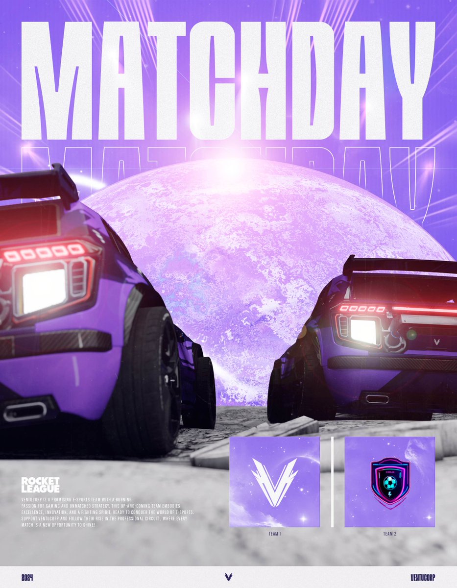 VentuCorp eSports (@ventucorp) on Twitter photo #RocketLeague | #MatchDay
Domingo con 3 PARTIDAZOS en la @CRLELEAGUE 🏎️🔥
🏆| J3: VC Spyriit vs <a href="/dragoesp_/">team_drago_esp</a>
⏰| 18:00
🏆| J3: VC Legends vs <a href="/UltraInstinctes/">Ultra Instinct</a>
⏰| 19:00
🏆| J3: VC eSports vs <a href="/MoonLabGaming/">MoonLab Gaming</a>
⏰| 20:00
🟣| twitch.tv/ventucorp
#VentuCorpForever • #CRLEVentuCorp #RocketLeague | #MatchDay
Domingo con 3 PARTIDAZOS en la @CRLELEAGUE 🏎️🔥
🏆| J3: VC Spyriit vs <a href="/dragoesp_/">team_drago_esp</a>
⏰| 18:00
🏆| J3: VC Legends vs <a href="/UltraInstinctes/">Ultra Instinct</a>
⏰| 19:00
🏆| J3: VC eSports vs <a href="/MoonLabGaming/">MoonLab Gaming</a>
⏰| 20:00
🟣| twitch.tv/ventucorp
#VentuCorpForever • #CRLEVentuCorp