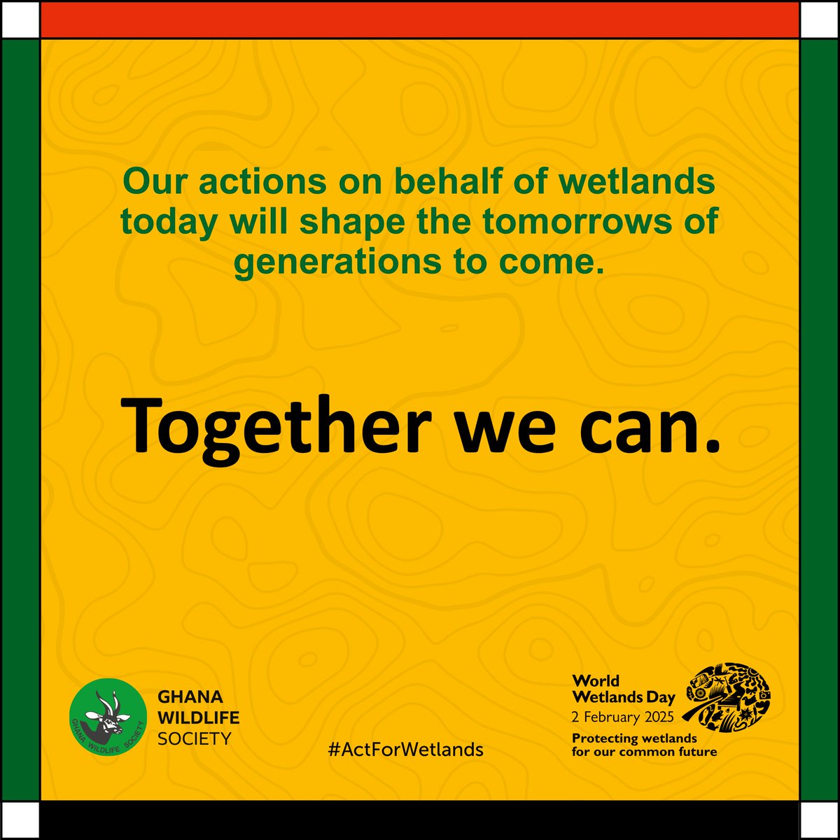 ghwildlifesoc's tweet photo. 🌿Today is #WorldWetlandsDay2025!

Join us in protecting these vital ecosystems that safeguard our common future. 

Wetlands are our planet's lifeline - storing 5x more carbon than rainforests! 

Ready to take action? Drop a ❤️ below!

#WetlandsForOurCommonFuture #ActForWetlands https://t.co/gMutq5fYzQ