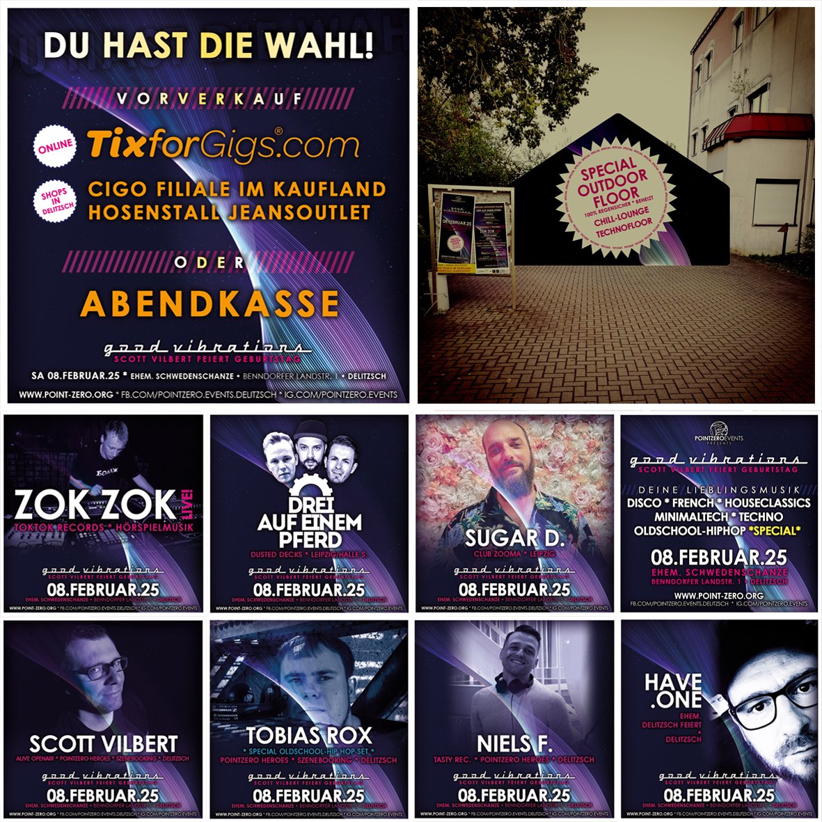 PointzeroEvents's tweet image. Übrigens für alle die es nocht nicht mitbekommen haben, nächsten Samstag 08.02.25 ist in DELITZSCH, ja Delitzsch, richtig was los!!!
WO -&amp;gt; ehem. Schwedenschanze, Benndorfer Landstr. 1
WANN -&amp;gt; ab 21.30 Uhr * P18!
MUSIK -&amp;gt; House/Discohouse * Oldschool-HipHop * Minimaltech/Techno