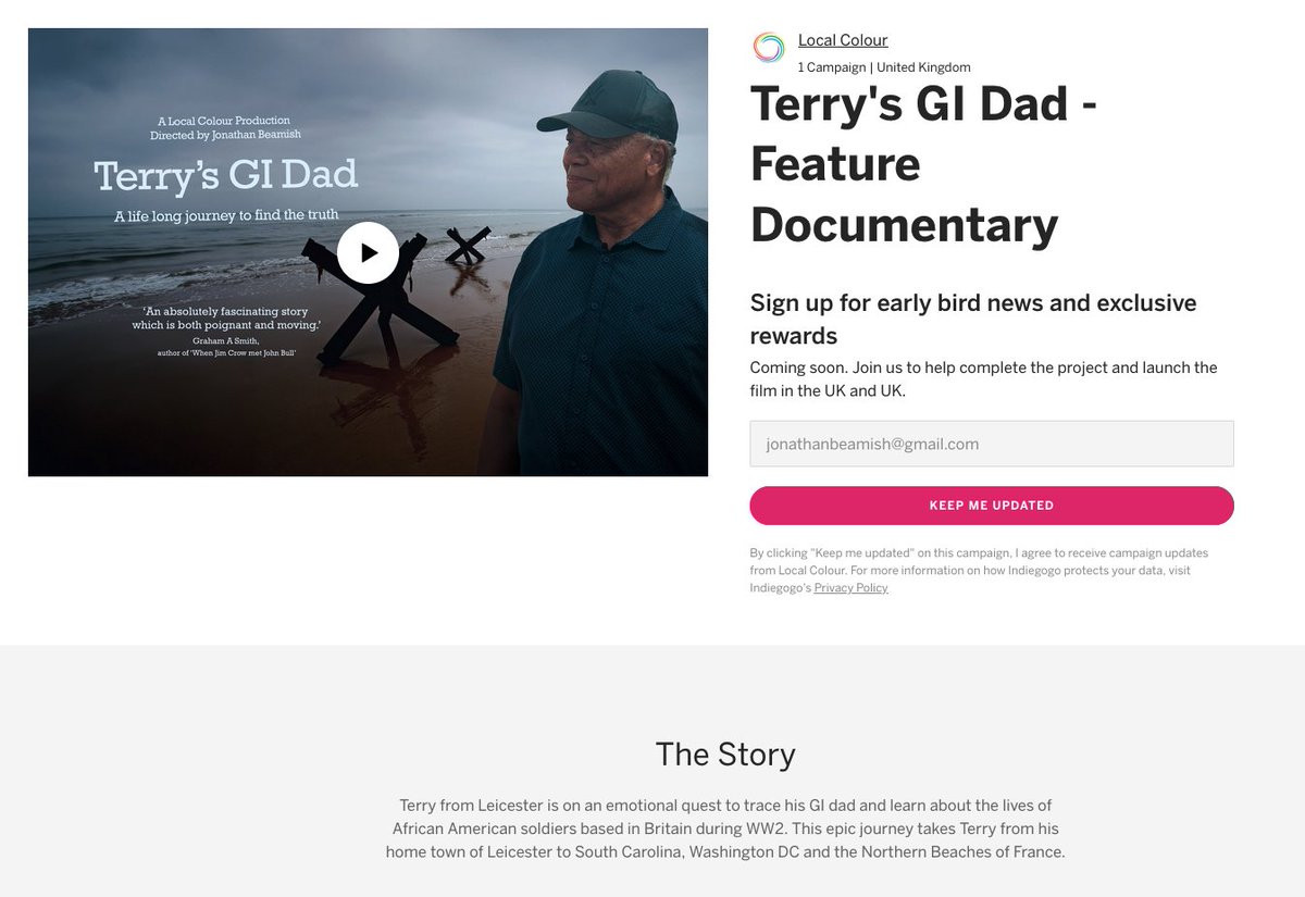Coming soon...Please sign up for early bird news on our completion funding campaign #indiegogolaunch, #indiegogo #terrysgidad  : indiegogo.com/projects/terry…