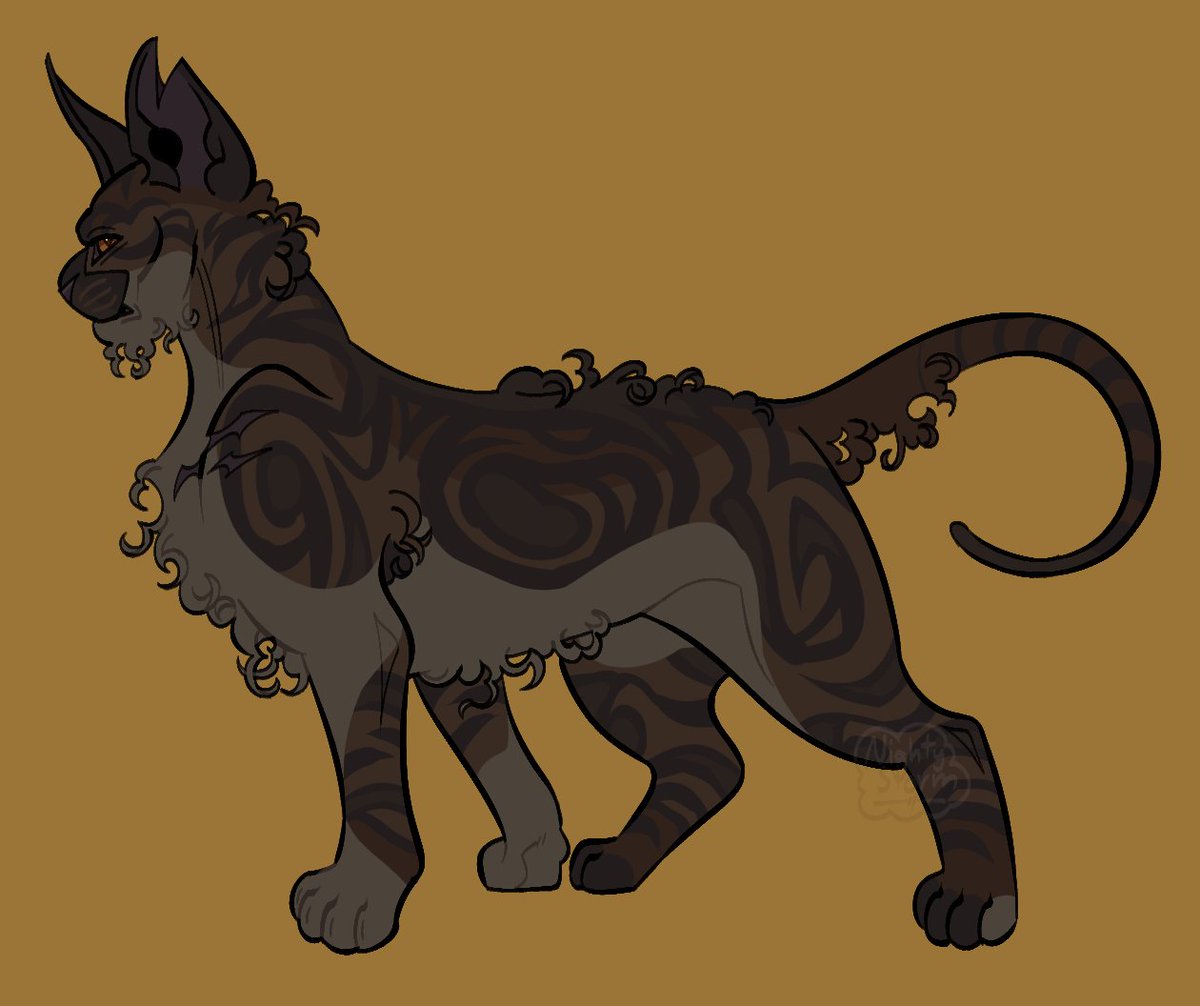 NightyStormArt's tweet photo. tumblr request for #mudclaw! tried to cornish rex a little #warriorcats https://t.co/iPhdXNjwdM