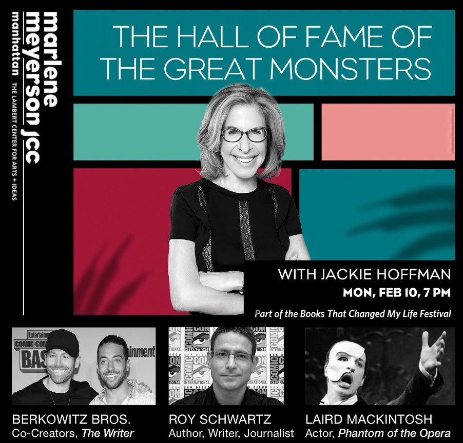 JewCE (the Jewish Comics Experience) (@jewce_nyc) on Twitter photo What makes a monster- a monster? Join <a href="/MM_JCCManhattan/">Marlene Meyerson JCC Manhattan</a> for a thrilling night of monstrous fun as Broadway stars, authors, & pop culture experts discuss the creatures that haunt our stories & our stages. bit.ly/3ElvVb8
<a href="/RealRoySchwartz/">Roy Schwartz</a> <a href="/BenHBerkowitz/">Benjamin Berkowitz</a> <a href="/MaxBerkowitz1/">Max Berkowitz</a> What makes a monster- a monster? Join <a href="/MM_JCCManhattan/">Marlene Meyerson JCC Manhattan</a> for a thrilling night of monstrous fun as Broadway stars, authors, & pop culture experts discuss the creatures that haunt our stories & our stages. bit.ly/3ElvVb8
<a href="/RealRoySchwartz/">Roy Schwartz</a> <a href="/BenHBerkowitz/">Benjamin Berkowitz</a> <a href="/MaxBerkowitz1/">Max Berkowitz</a>