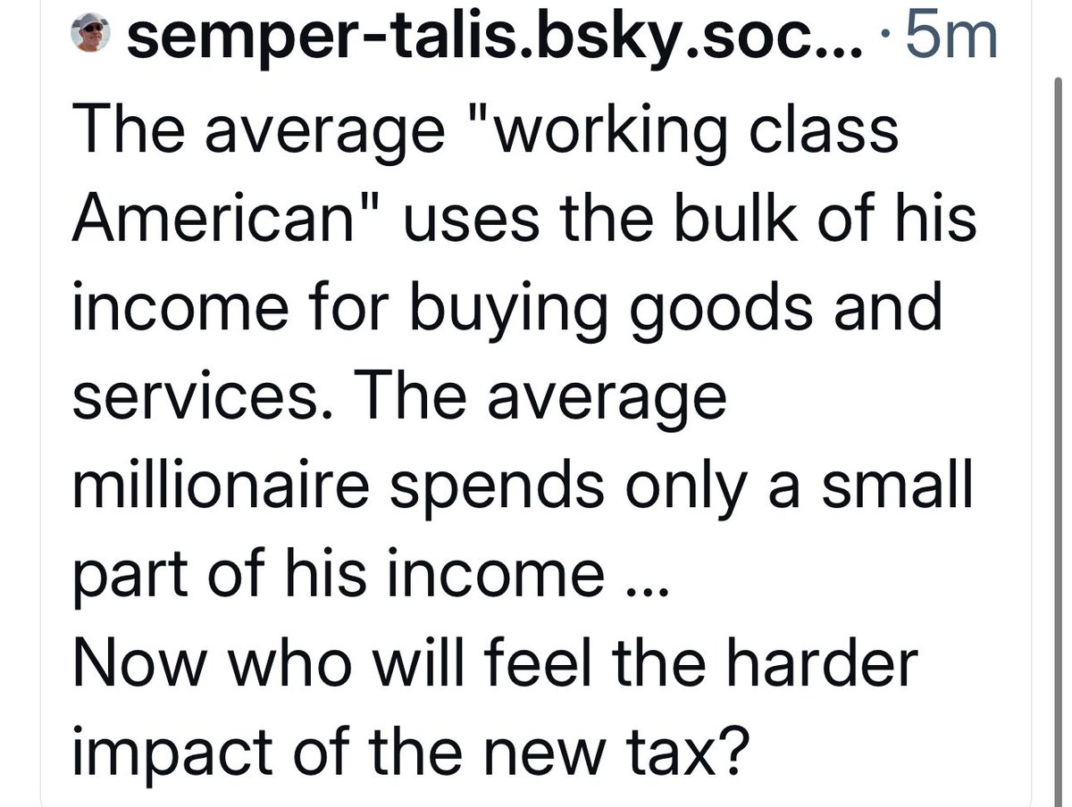 The entire bottom 50% of Americans are too poor to have any federal income tax liability. 

This is why they get those nice returns. 

They will go from paying no tax to paying tax on everything they buy.