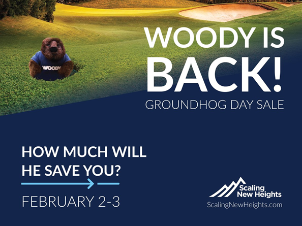Woody the Groundhog is back from our friends over at Scaling New Heights.  Get your registration on and save!   loom.ly/--6FLOI
#SNH25 #Capovario