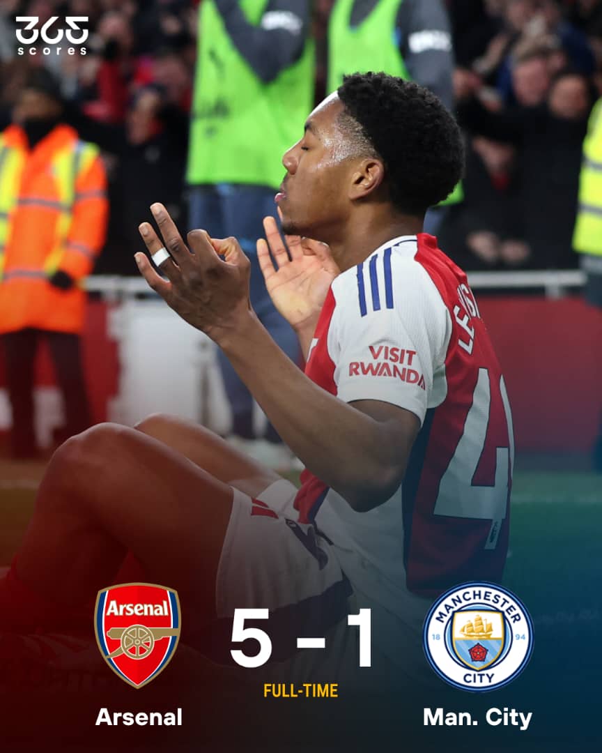 Dear <a href="/ManCity/">Manchester City</a>,

We sincerely apologize for the way we beat you. In our defense, we thought we were up against <a href="/ManUtd/">Manchester United</a>. Had we realized it was you, we might have approached the game with a little more caution—or at least let you catch your breath.

Best regards,
<a href="/Arsenal/">Arsenal</a> FC
