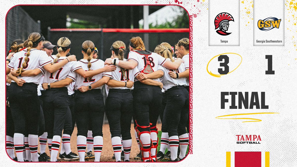 That's a wrap on opening day as the Spartans sweep the Canes👏

#TampaSoftball #StandAsOne🛡️