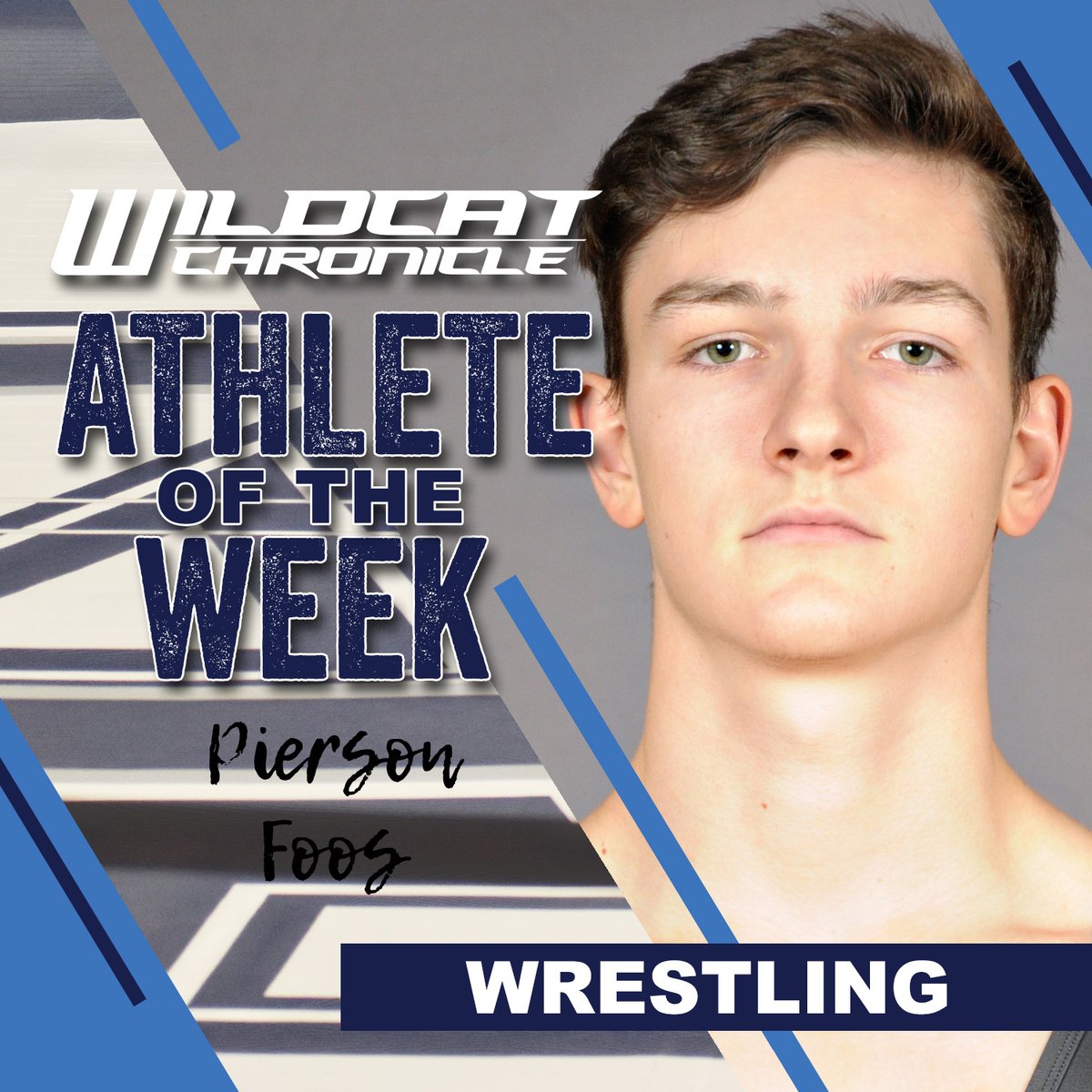 Wildcat Chronicle (@wegochronicle) on Twitter photo Senior Pierson Foos has been a key contributor for the Wildcats at 165 lbs, excelling both on the mat and in the classroom. He pinned his opponent on Senior Night, helping secure a team win. 🔥👏
Congrats, Pierson! 💙🤍
<a href="/WeGoAthletics/">WeGoAthletics</a> <a href="/Wildcatshistory/">We-Go Wrestling History</a> <a href="/WegoWrestling/">WE-GO WRESTLING</a> Senior Pierson Foos has been a key contributor for the Wildcats at 165 lbs, excelling both on the mat and in the classroom. He pinned his opponent on Senior Night, helping secure a team win. 🔥👏
Congrats, Pierson! 💙🤍
<a href="/WeGoAthletics/">WeGoAthletics</a> <a href="/Wildcatshistory/">We-Go Wrestling History</a> <a href="/WegoWrestling/">WE-GO WRESTLING</a>