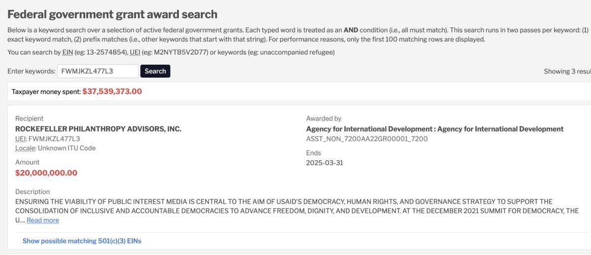 DataRepublican's tweet image. Hello Mr. Kristol, 

For you, the deep state is preferable because you are listed as the President of Defending Democracy (EIN 831567380) which is an indirect beneficiary of USAID through Rockefeller Philanthropy Advisors. 

You are exposed. 

Hat tip to @DannyCampsalot…