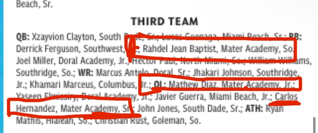 Made 3rd team all-Dade!!!#agtg