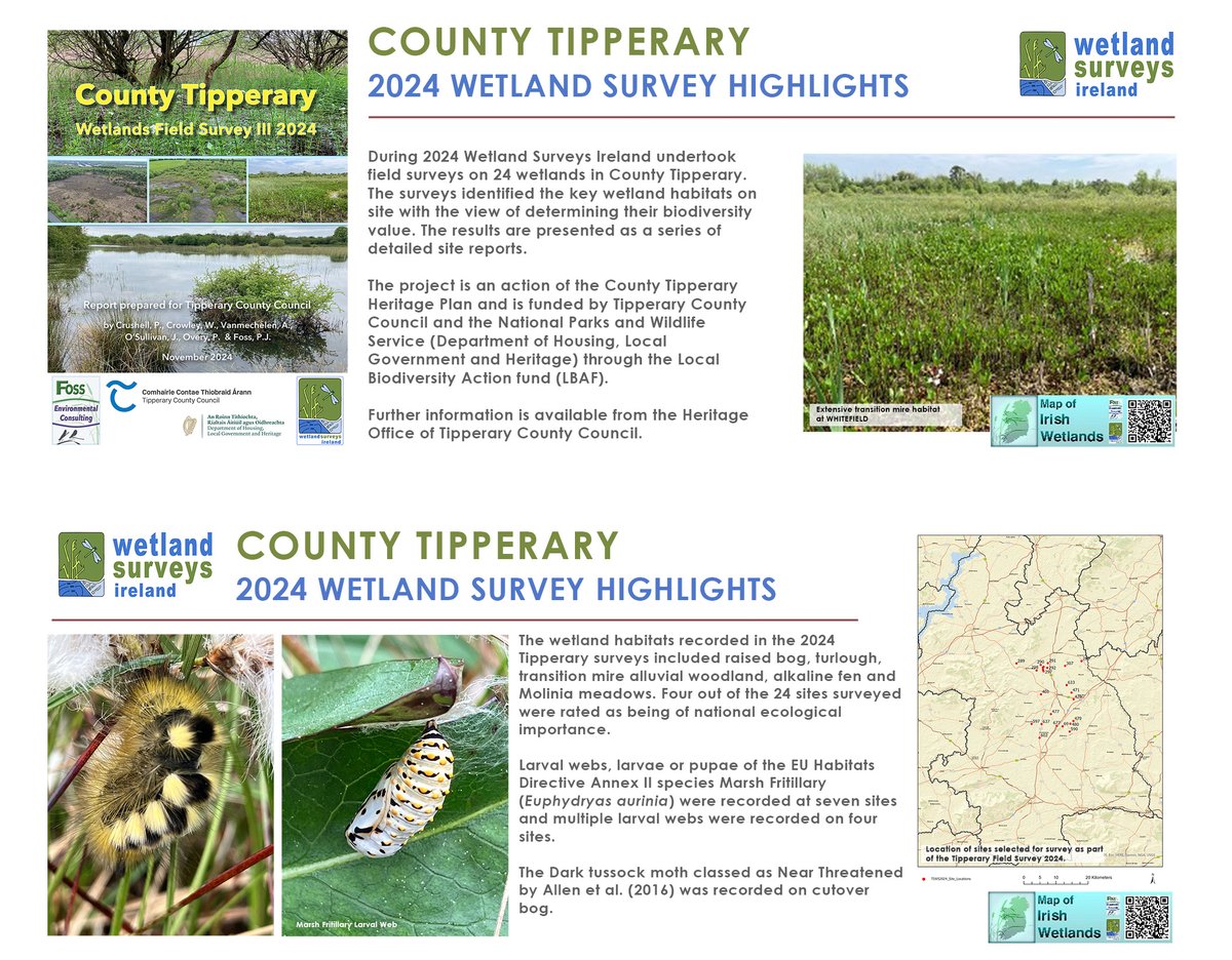 Wetland Surveys Ireland (@wetlandsurveys) on Twitter photo Wetlands are integral to Tipperary's ecological landscape, supporting biodiversity, water regulation, and carbon storage. To celebrate #WorldWetlandsDay2025, here are a few highlights from our 2024 wetland surveys for <a href="/TipperaryCoCo/">Tipperary County Council</a>. Wetlands are integral to Tipperary's ecological landscape, supporting biodiversity, water regulation, and carbon storage. To celebrate #WorldWetlandsDay2025, here are a few highlights from our 2024 wetland surveys for <a href="/TipperaryCoCo/">Tipperary County Council</a>.