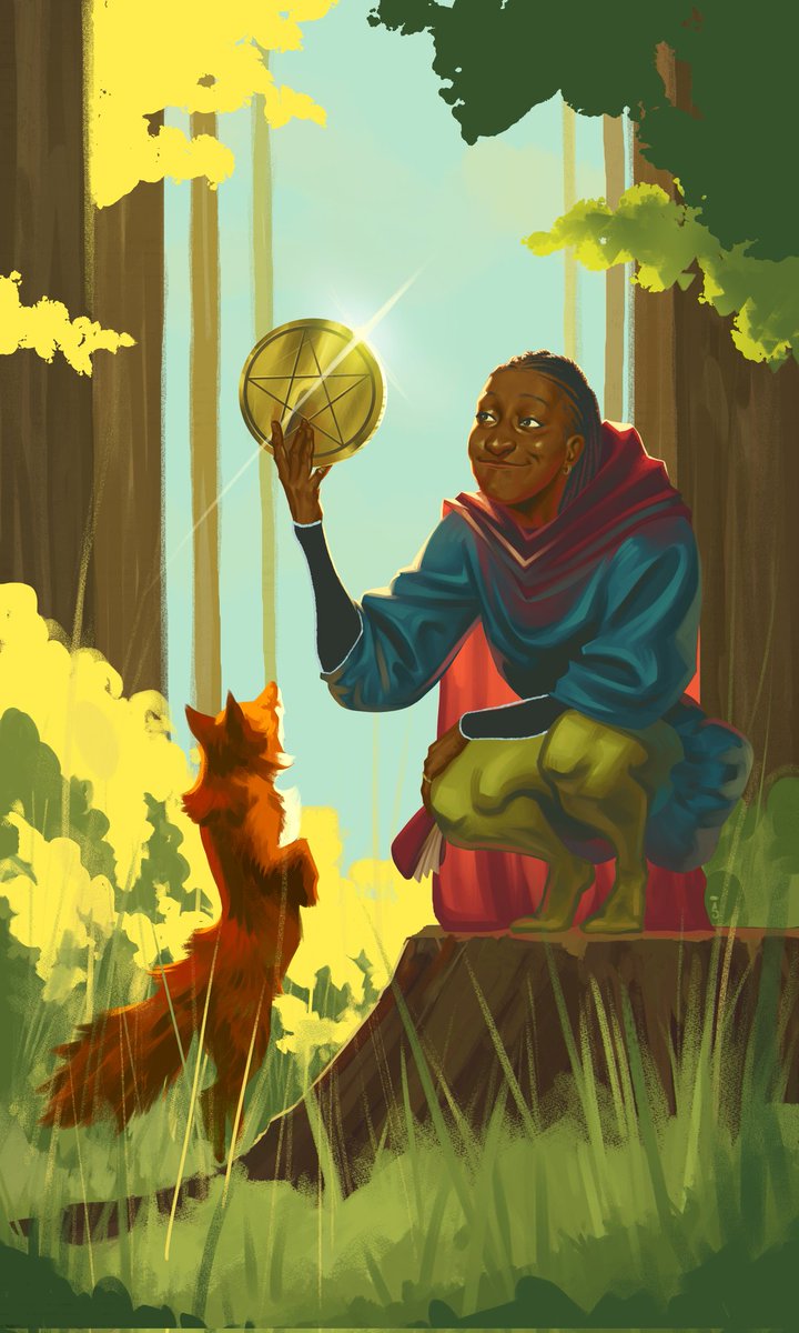 Page of Pentacles 🪙

My full card for <a href="/Nova_Mali/">Nova and Mali</a> 's Star Crossed: A Queer Tarot.