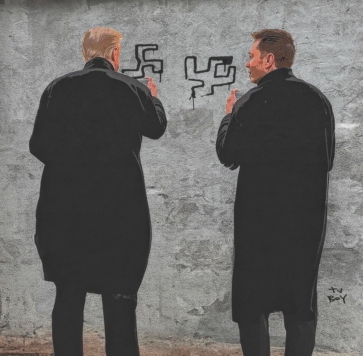 Untitled. 
Mixed media on wall, 2025.