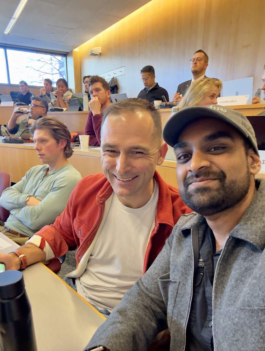 Had a great time <a href="/mit/">Massachusetts Institute of Technology (MIT)</a> with <a href="/Imjmill/">JMill 🌐</a> last week

Talking Dual Use Ventures as part of the Mission Innovation X MIx program 

Awesome students, awesome speakers, and great conversations in the halls in between

Fun pic of <a href="/prad_ventures/">Prad Parthiban</a> and I who managed to sit next to each other -