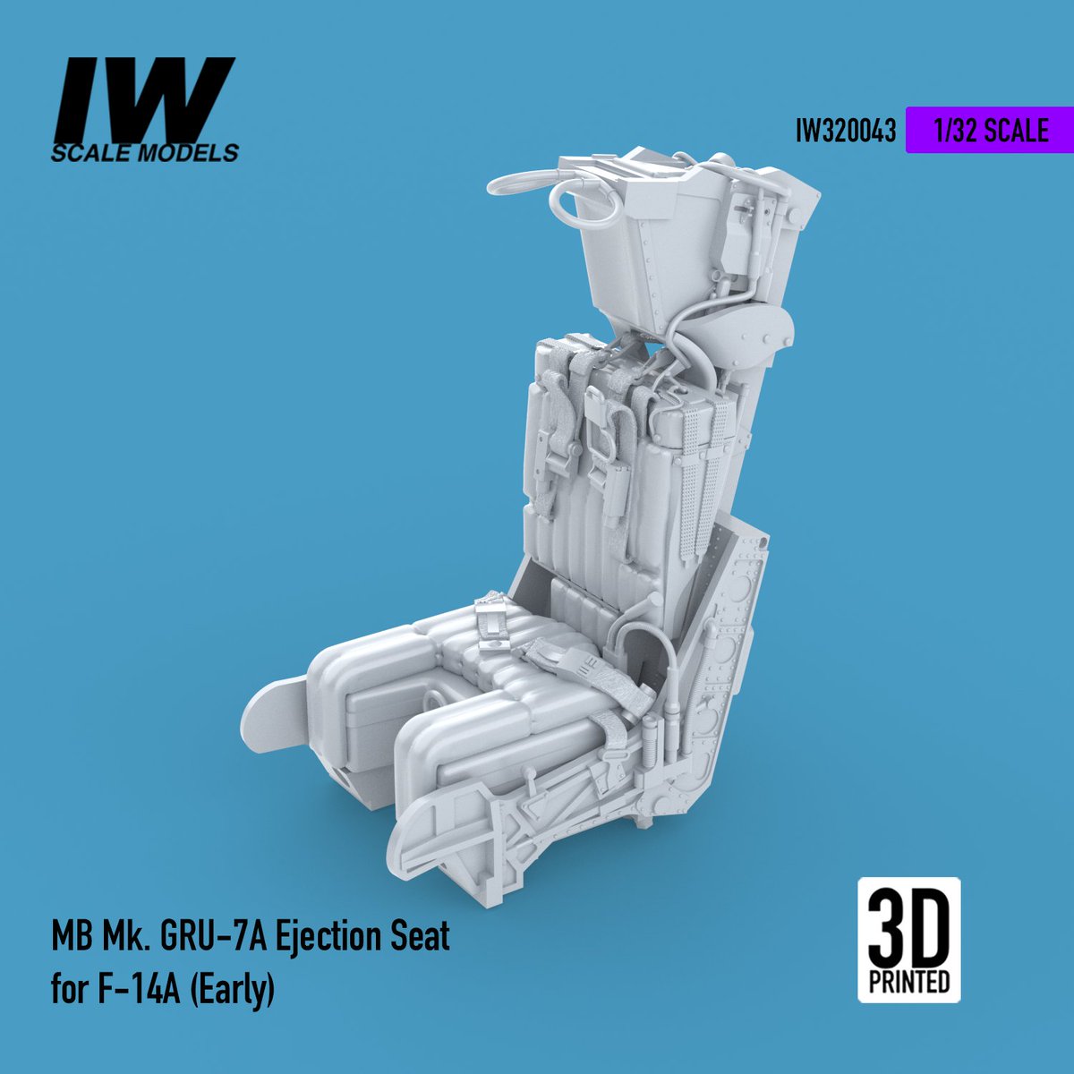 iwscalemodels's tweet image. Available now on our @Cults3D profile as convenient print@home .STL files our new F-14A/B MB Mk GRU-7A Ejection Seat in everyone&apos;s favorite scale ratios... 1/72, 1/48 and 1/32 (these latter two featuring extra details). 

#f14tomcat #scalemodeling #3DPrintingModels #3dmodeling