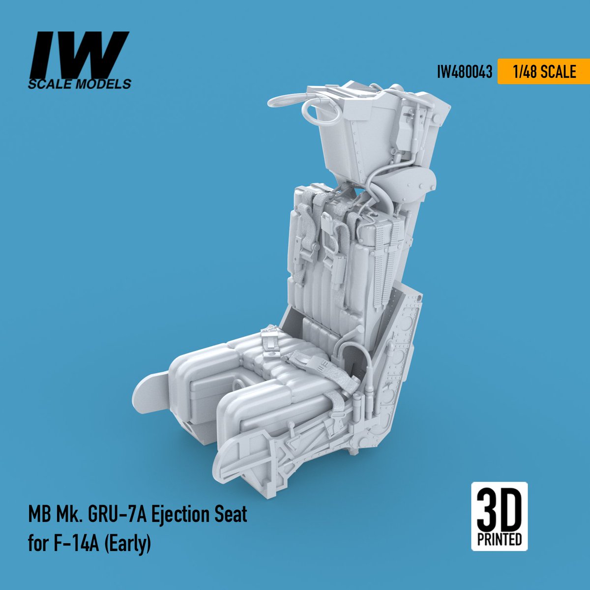 iwscalemodels's tweet image. Available now on our @Cults3D profile as convenient print@home .STL files our new F-14A/B MB Mk GRU-7A Ejection Seat in everyone&apos;s favorite scale ratios... 1/72, 1/48 and 1/32 (these latter two featuring extra details). 

#f14tomcat #scalemodeling #3DPrintingModels #3dmodeling