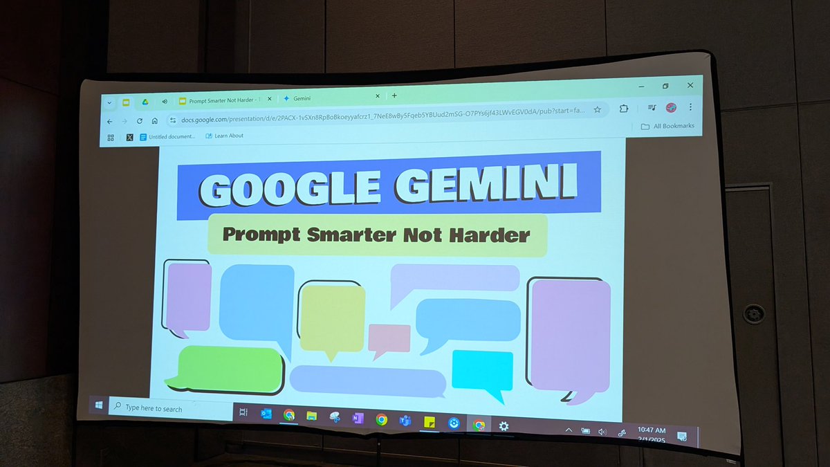 JacxonTECH's tweet image. Had an amazing time presenting Prompt Smarter Not Harder at #TCEA ✨! Huge thanks to @friEdTechnology  and @GoogleForEdu for making it all possible. #tcea2025 #AIinEducation
