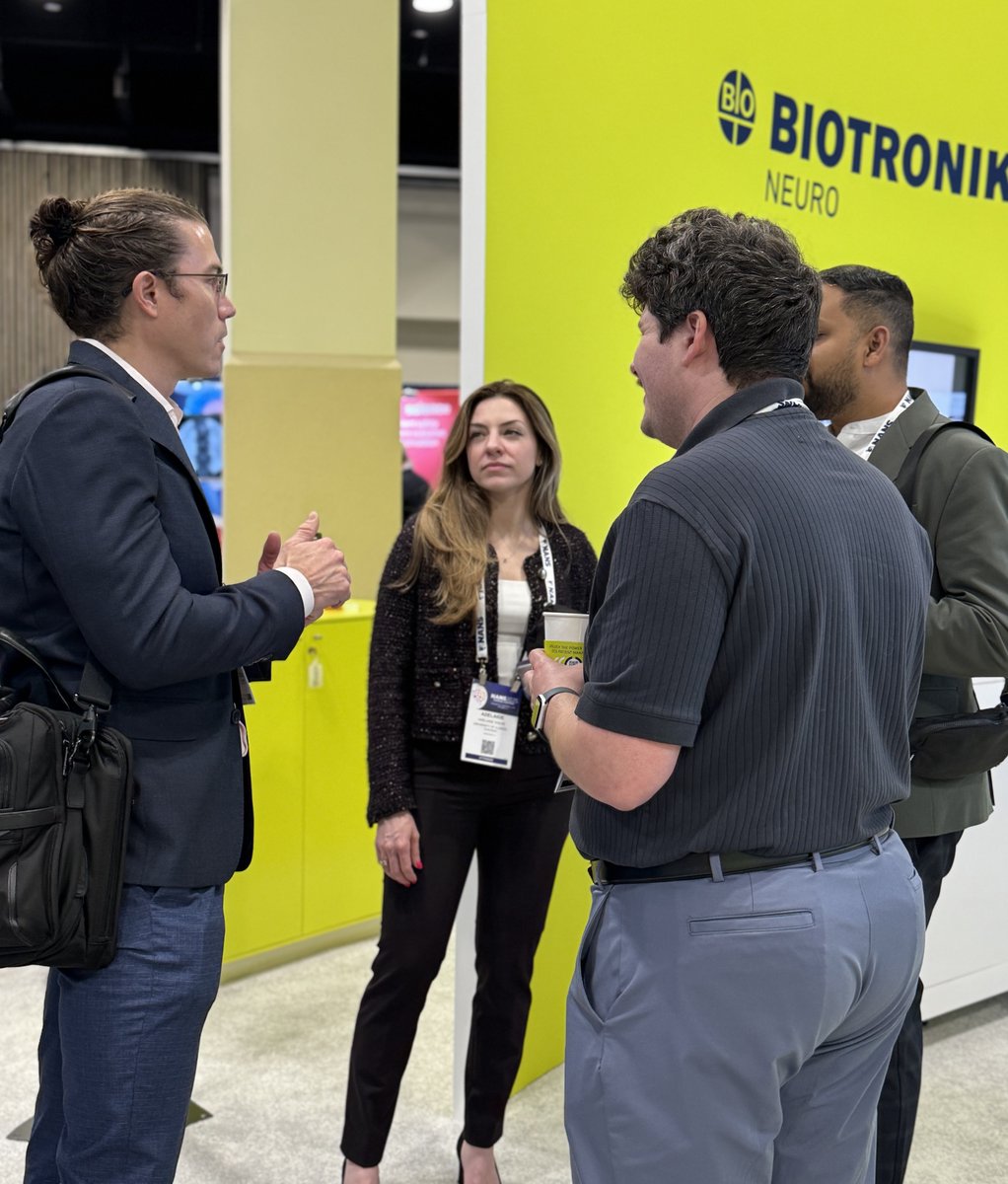 Thank you for the great discussions at #NANS25! Daily remote monitoring unlocks exciting opportunities with SCS data, and we’re eager to further explore these applications.

#BIOTRONIKNeuro #SpinalCordStimulation #HealthcareInnovation