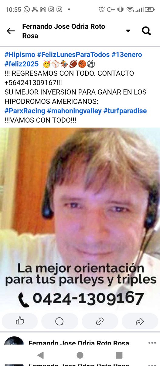 HIPICATOTAL_USA's tweet photo. #Domingo #Febrero02
#LaRinconada
1) 6f.5
2) 2.7
3) 2.7
4) 4f.1
5) 10.5
6) 1f.2
7) 6.1
8) 10f.1
9) 4f.6
10) 6.2
*Precisa: 4) 4*
*HIPICA TOTAL USA*
*04241309167*
Cuadro 5y6
1va) 2.5.6.10.12
2va) 1
3va) 1.6
4va) 1.10
5va) 4
6va) 2.5.6.11.14
MENTE POSITIVA Y A GANAR https://t.co/NcwYDbaQdK
