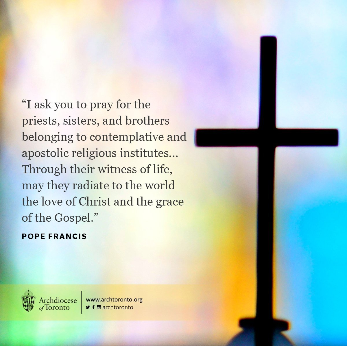 Happy World Day of Prayer for Consecrated Life! Today, we honor and celebrate those who have dedicated their lives to God and service. Let us pray for their strength, guidance, &amp;  the impact they make in our communities. #ConsecratedLife #Faith #Prayer #WorldDayOfPrayer #Catholic