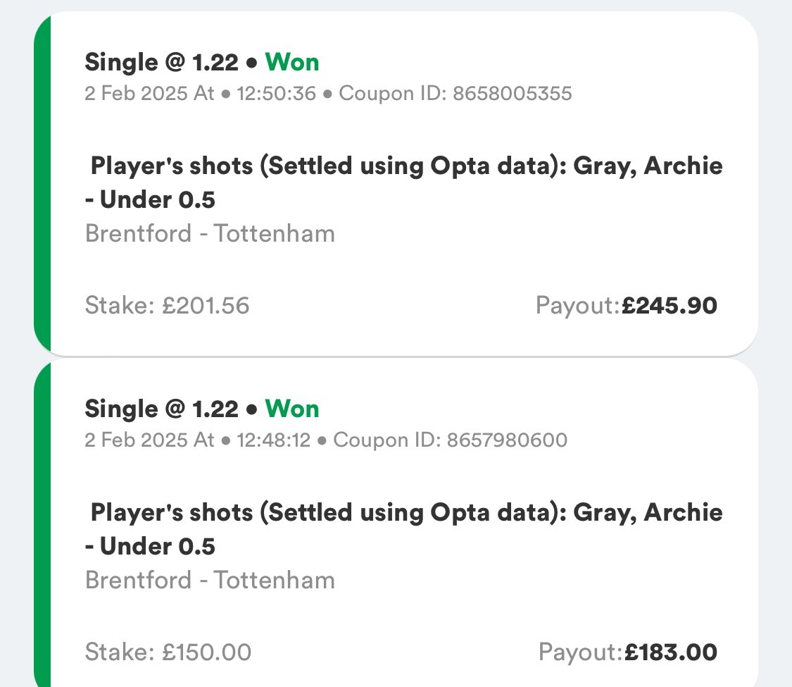 ✅ Lands without a sweat once again

Pot now stands at £428.90