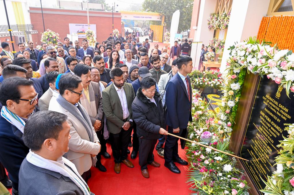 KirenRijiju's tweet photo. Happy to join Hon. CM of Arunachal Pradesh @PemaKhanduBJP ji for the inauguration of the new Arunachal Sadan in Dwarka, New Delhi. It will be useful for the needy people, especially for the students and patients from the State visiting our national capital. https://t.co/QzOOMFCISF