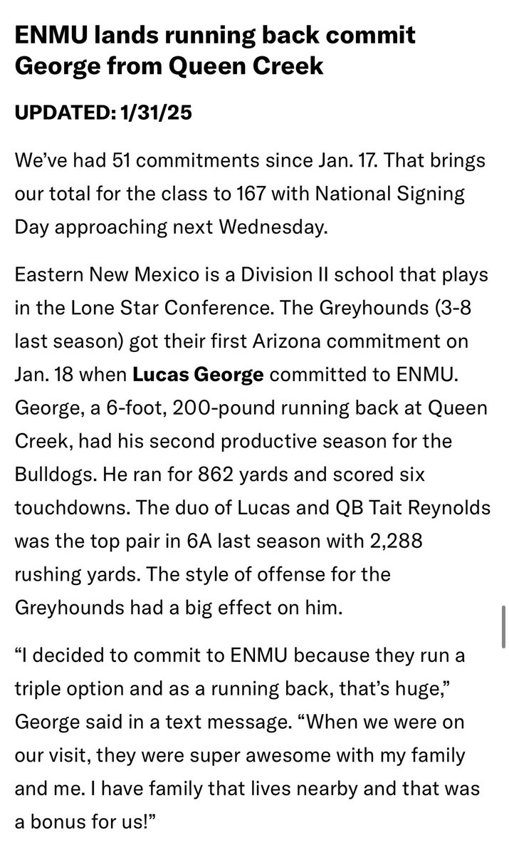 It's been an amazing ride and proud to call <a href="/ENMUFootball/">Eastern New Mexico University Football</a> home. 

<a href="/TSchureman/">Travis Schureman</a> <a href="/CoachHowardQC/">Scott Howard</a> <a href="/QC_football/">Queen Creek Football</a> <a href="/ENMUAthletics/">ENMU Greyhounds</a> 
<a href="/Coach_BPerkins/">Brandon Perkins</a> <a href="/jersey11trues/">Coach Jersey Truesdell</a> <a href="/CoachKelleyLee/">Kelley Lee</a>
