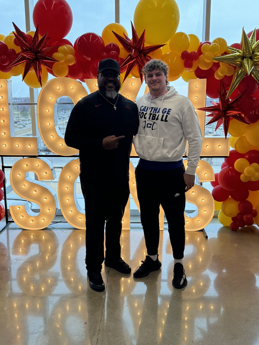 Landon Bland (@landonbland04) on Twitter photo Had a great time at <a href="/CycloneFB/">Iowa State Football</a> this weekend. loved everything about it!! Can’t wait to get back up there this spring! <a href="/ISUMattCampbell/">Matt Campbell</a> <a href="/CoachRasheed/">Eli Rasheed</a> <a href="/DerekHoodjer/">Derek Hoodjer</a> <a href="/Coach_Kratch/">Colby Kratch</a> #CyclONEnation
<a href="/carthagefball/">Carthage Football</a> Had a great time at <a href="/CycloneFB/">Iowa State Football</a> this weekend. loved everything about it!! Can’t wait to get back up there this spring! <a href="/ISUMattCampbell/">Matt Campbell</a> <a href="/CoachRasheed/">Eli Rasheed</a> <a href="/DerekHoodjer/">Derek Hoodjer</a> <a href="/Coach_Kratch/">Colby Kratch</a> #CyclONEnation
<a href="/carthagefball/">Carthage Football</a>