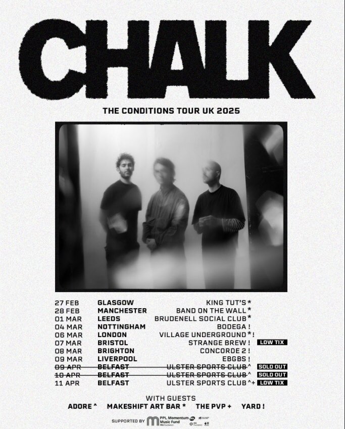Adore_Galway's tweet image. Looking forward to supporting @chalk_band for @ulstersportsclub residency in April!
09/04/25
10/04/25
11/04/25