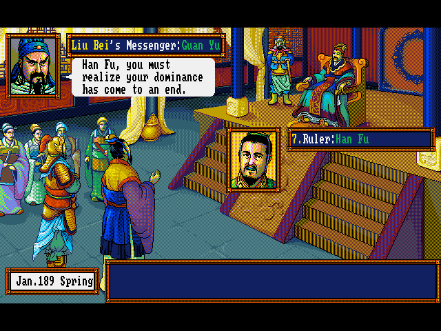 Romance of the Three Kingdoms III: Dragon of Destiny KOEI, 1993
#DOSgaming #retrogaming