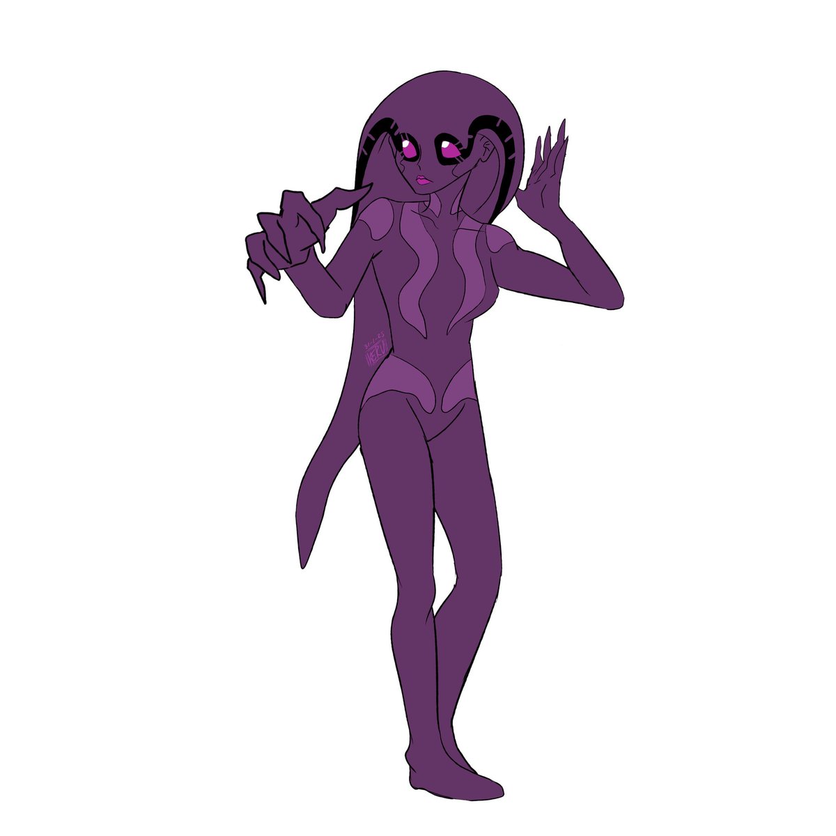 Before January ends, they made Camille Mann without an antenna or tendrils on her face with the full body. Art by KERUdibuja. 

#ben10 #camillemann #alien #shapeshifter #female #tail #tentacle #love #romance #sexual #beauty #beautiful #lenopan #extraterrestrial #heroine #fanart