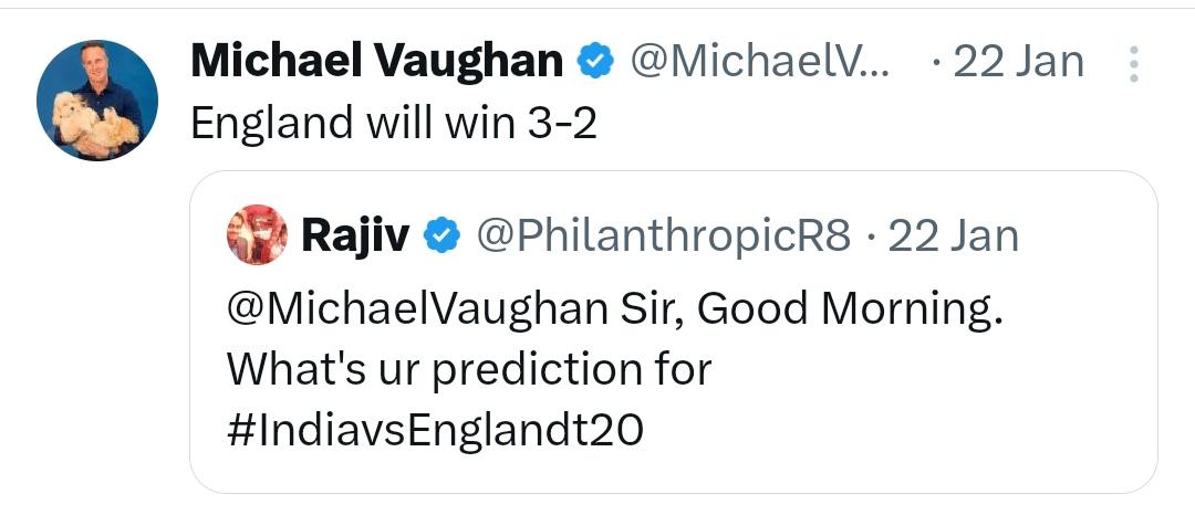 anil_h_rathva's tweet image. Where did @MichaelVaughan  go sir? Have you seen today, this is what happened. 
@IndianCricNews @englandcricket