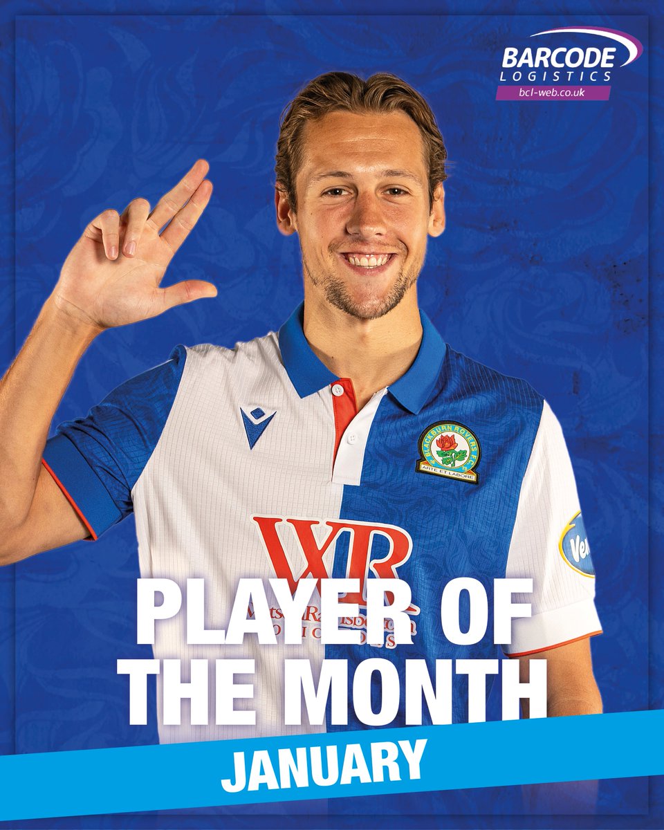 Blackburn Rovers (@rovers) on Twitter photo ๐ You voted <a href="/CallumBrittain1/">Callum Brittain</a> as your <a href="/BCLWEB/">Barcode Logistics Group Ltd</a> January Player of the Month!
Congrats, Cal ๐
#Rovers ๐ตโช๏ธ ๐ You voted <a href="/CallumBrittain1/">Callum Brittain</a> as your <a href="/BCLWEB/">Barcode Logistics Group Ltd</a> January Player of the Month!
Congrats, Cal ๐
#Rovers ๐ตโช๏ธ