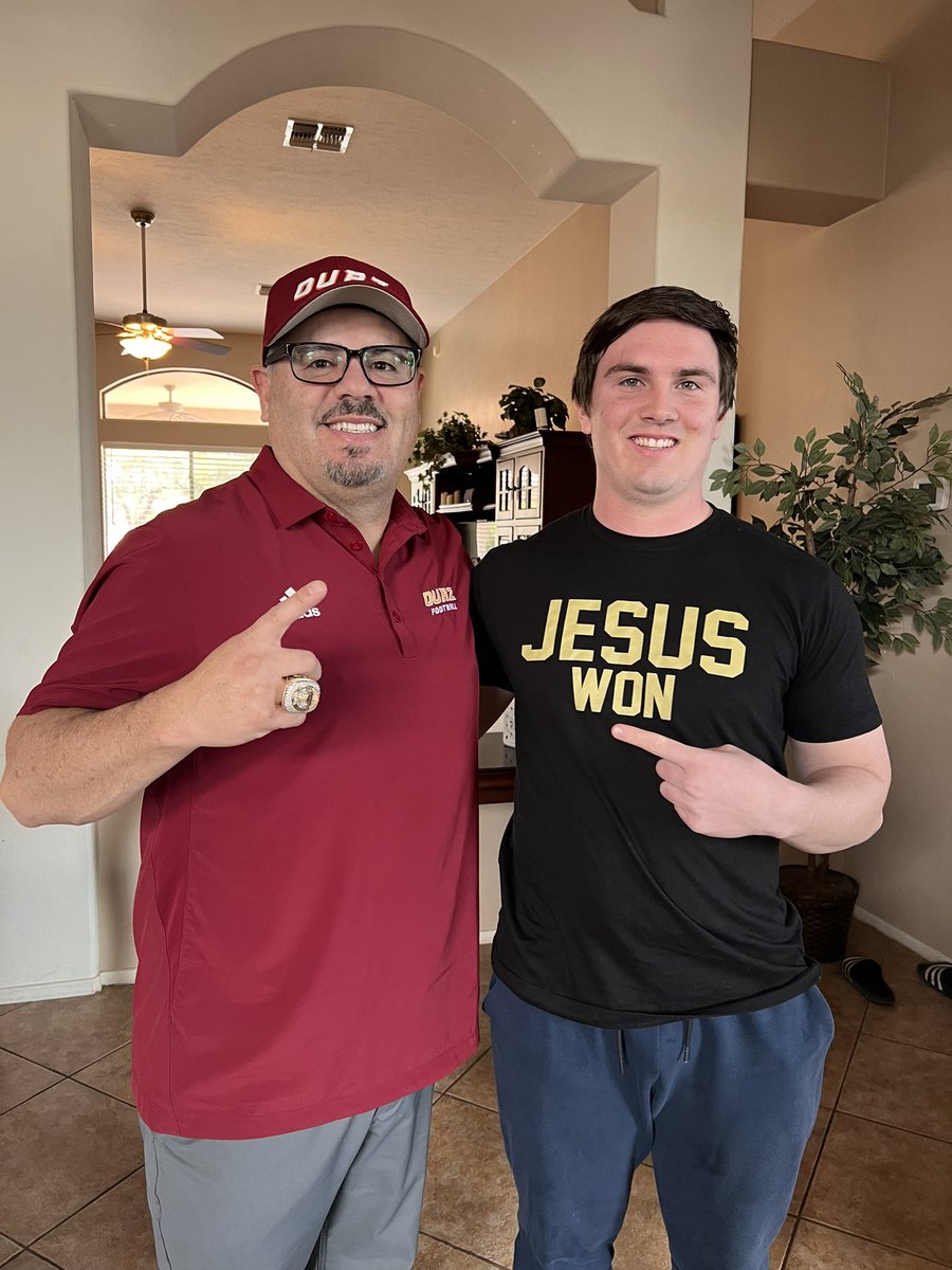 Blake J Reed (@reed_blake2025) on Twitter photo Had a great visit to <a href="/OUAZFootball/">OUAZ Football</a> last weekend. I enjoyed meeting the coaches. Thank you to <a href="/CoachJDominguez/">Jerry Dominguez</a> for the home visit a few days later, and for offering me a scholarship. <a href="/Coach_Nesbitt/">Mike Nesbitt</a> @CoachMike_OUAZ <a href="/Coach_Wrightiii/">Randy Wright III</a> <a href="/coach_sallen/">Sergio Allen</a> <a href="/coach_hern33/">Robert Hernandez</a> Had a great visit to <a href="/OUAZFootball/">OUAZ Football</a> last weekend. I enjoyed meeting the coaches. Thank you to <a href="/CoachJDominguez/">Jerry Dominguez</a> for the home visit a few days later, and for offering me a scholarship. <a href="/Coach_Nesbitt/">Mike Nesbitt</a> @CoachMike_OUAZ <a href="/Coach_Wrightiii/">Randy Wright III</a> <a href="/coach_sallen/">Sergio Allen</a> <a href="/coach_hern33/">Robert Hernandez</a>