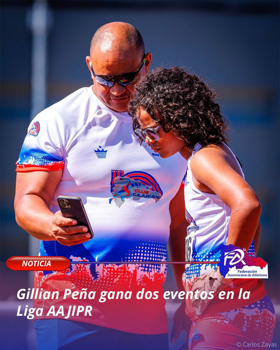 FEDOMATLE's tweet photo. La juvenil dominicana Gillian Peña tuvo una magnifica actuación en el Campeonato de Similares de la Asociación de Atletismo Juvenil e Infantil de Puerto Rico (AAJIPR).  
#atletas #deportes #RD https://t.co/gJ3ptxi2S2